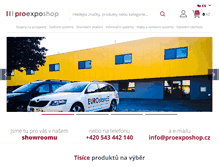 Tablet Screenshot of proexposhop.cz